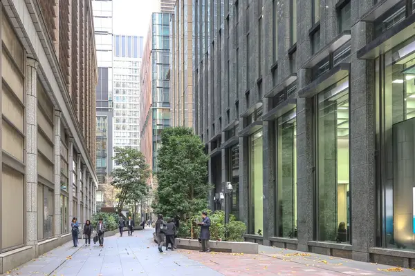 5 Aralık 2024 Şehir Caddesi manzaralı yüksek ofis binaları,