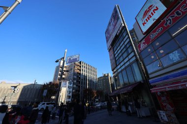 7 Aralık 2024 Tsukiji Market Tokyo 'da Vibrant Öğleden Sonra