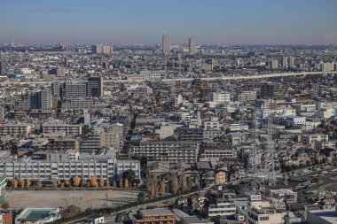 8 Aralık 2024 Tokyo kalabalık yerleşim alanı, Japonya, şehir merkezi