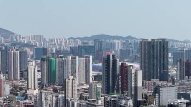 Kowloon Şehri Hong Kong Vibrant Kültür Bölgesi Görünümü, 19 Mart 2025