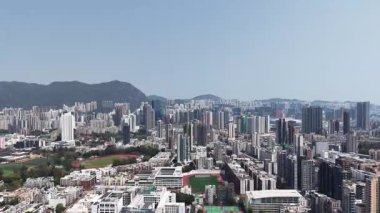 Kowloon Şehri Hong Kong Vibrant Kültür Bölgesi Görünümü, 19 Mart 2025