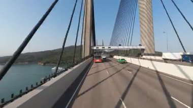 Kap Shui Mun Köprüsü Hong Kong Modern Askı Köprüsü 5 Nisan 2025