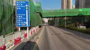 Lung Cheung Yolu Hong Kong Şehir Trafik Altyapı Görünümü, 5 Nisan 2025 