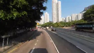 Lung Cheung Yolu Hong Kong Şehir Trafik Altyapı Görünümü, 5 Nisan 2025 