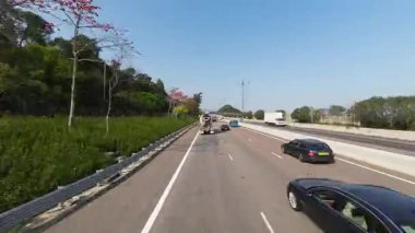 Kuzey Lantau Link Hong Kong Modern Köprü Otoyolu 5 Nisan 2025