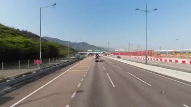 Kuzey Lantau Link Hong Kong Modern Köprü Otoyolu 5 Nisan 2025