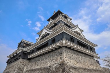 24 Mart 2025 Karışık mimari içeren tarihi bir Japon kalesi,