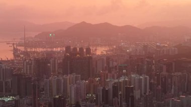 Kowloon Batı Şehir Manzarası 17 Nisan 2021, Sunset