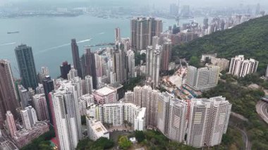 Kennedy Town Hong Kong Şehir Liman Bölgesi 4 Nisan 2025  