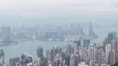 Sai Wan Hong Kong Kıyı Bölgesi Şehir Manzarası, 4 Nisan 2025  