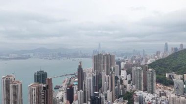 Sai Wan Hong Kong Kıyı Bölgesi Şehir Manzarası, 4 Nisan 2025  