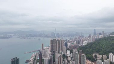 Sai Wan Hong Kong Kıyı Bölgesi Şehir Manzarası, 4 Nisan 2025  