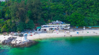 Trio Beach 'in manzarası, hk
