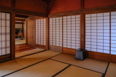 23 Mart 2025 Parlak ve dingin geleneksel Japon iç mimarisi