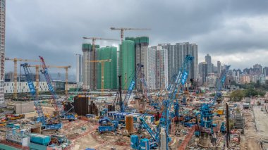 Kai Tak geliştirme sahasında inşaat, hk