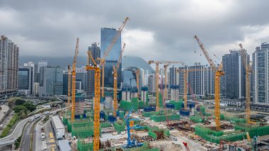 Kai Tak geliştirme sahasında inşaat, hk