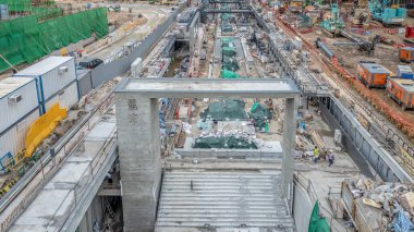 Kai Tak bölgesindeki Lung Tsun Taş Köprüsü 'nün kalıntıları.