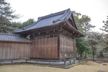 24 Mart 2025 Tek katlı geleneksel Japon ahşap yapısı