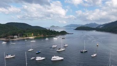 Hebe Haven Yat Kulübü Manzarası, Sai Kung, HK, 21 Nisan 2025