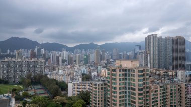 panoramik şehir manzarası yüksek binalar, yerleşim alanları,