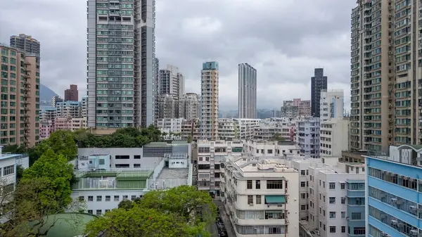 panoramik şehir manzarası yüksek binalar, yerleşim alanları,