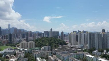Iconic pastel rengi Shek Kip Mei Estate, Hong Kong, 21 Mayıs 2025