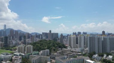 Iconic pastel rengi Shek Kip Mei Estate, Hong Kong, 21 Mayıs 2025