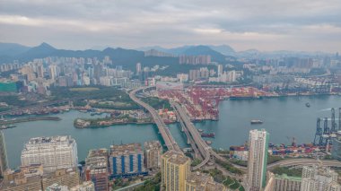 Canlı şehir manzarası şehir mimarisi, rıhtım limanları,