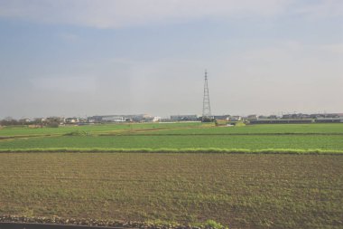 28 Mart 2025 Geniş yeşil tarım alanı ufka doğru uzanıyor