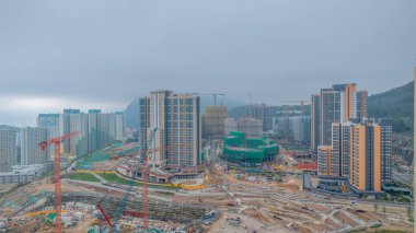 Tamamlanmış bir inşaat alanının görüntüsü