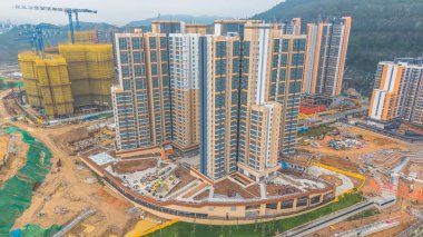 Tamamlanmış bir inşaat alanının görüntüsü