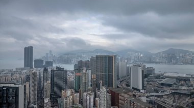 Çağdaş camlı binaların manzarası