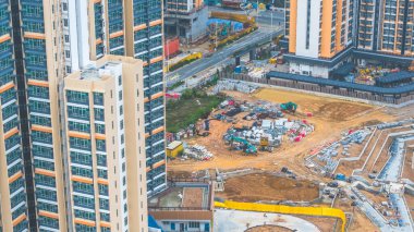 Tamamlanmış bir inşaat alanının görüntüsü