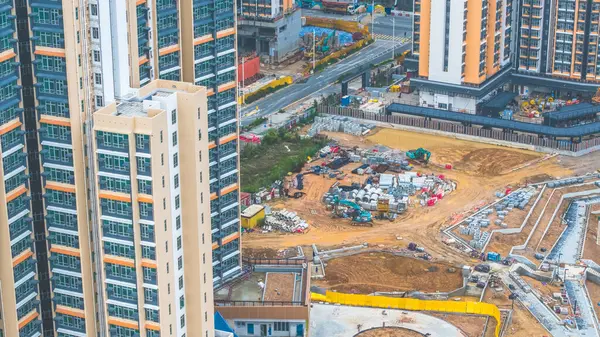 Tamamlanmış bir inşaat alanının görüntüsü