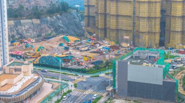 Tamamlanmış bir inşaat alanının görüntüsü