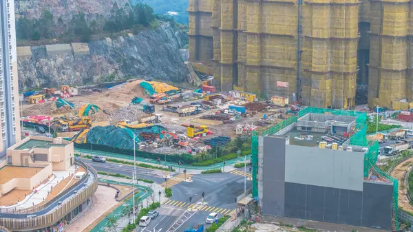 Tamamlanmış bir inşaat alanının görüntüsü