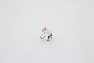 Bir bahçıvanın küçük ölçekli modeli.