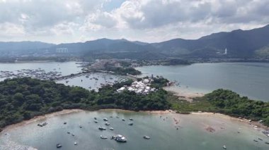 Geleneksel balıkçı köyü Sam Mun Tsai Hong Kong kıyısı, 7 Haziran 2025