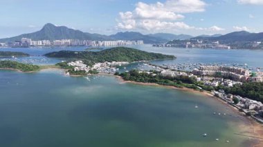 Geleneksel balıkçı köyü Sam Mun Tsai Hong Kong kıyısı, 7 Haziran 2025