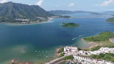 Geleneksel balıkçı köyü Sam Mun Tsai Hong Kong kıyısı, 7 Haziran 2025