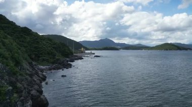 Liman Barınağı Sakin Liman Kıyı Manzarası Tekneleri Hong Kong, 21 Haziran 2025