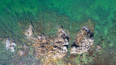 Kaya Sahili Sahili Sahili Dalgaları Kıyı Şeridi Görünümü Hong Kong