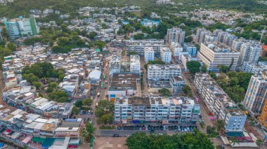 Bakış açısı yoğun binalar, yeşil alanlar