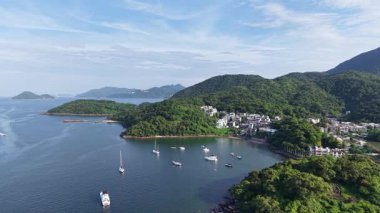 Geleneksel köy sahnesi Nam Wai Tsuen Yeşillik ile 4 Temmuz 2025