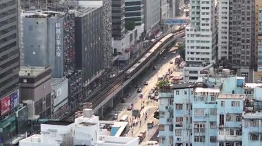 Kwun Tong 'daki Manzaralı Sokak Hayatı Sabah Şehir Sahnesi 6 Temmuz 2025