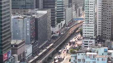 Kwun Tong 'daki Manzaralı Sokak Hayatı Sabah Şehir Sahnesi 6 Temmuz 2025