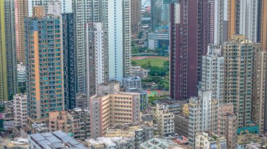 Kowloon kentindeki kamu konutlarının yenilenmesi.