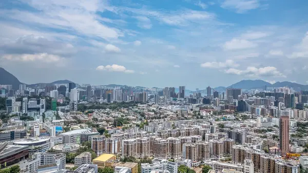 Konut ve Eğitim Bölgesi Kowloon Tong Görünümü