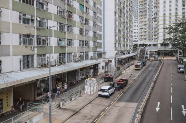 Sham Shui Po 'da halk konutları bloğu