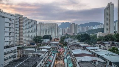 Ngau Chi Wan Hong Kong 'da geleneksel ıslak market.